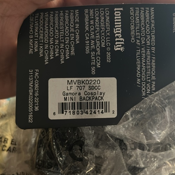Loungefly Infinity Saga mini backpack. New with tags - Picture 3 of 4